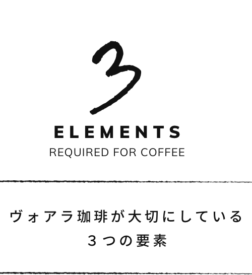 3 ELEMENTS REQUIRED FOR COFFEE